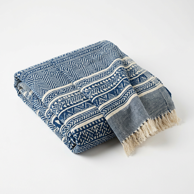 Handwoven Indigo Throw